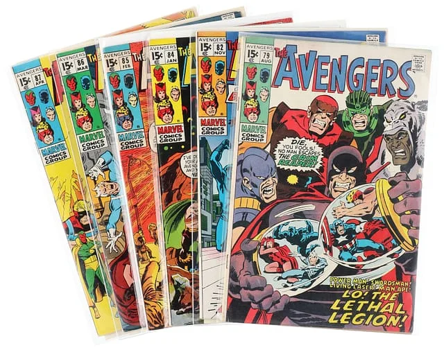 1970-71 Marvel) 6 Books - Raw Team Appearance of Squadron Supreme, Origin of Black Panther #1st card image