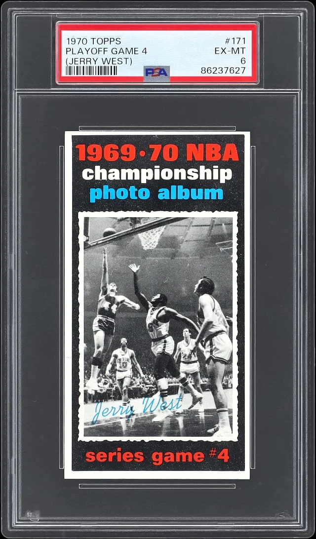 1970-71 Topps Jerry West Playoff Game 4 #171 card image