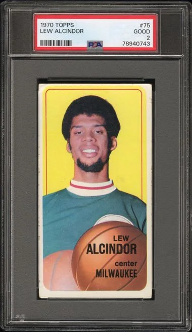 1970-71 Topps Lew Alcindor (Kareem Abdul-Jabbar) #75 card image