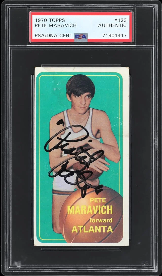 1970-71 Topps Pete Maravich Nickname-Signed #123 card image