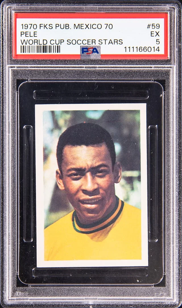 1970 Fks Pub. Ltd. Mexico 70 World Cup Soccer Stars Pele #59 card image