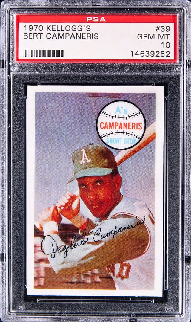1970 Kellogg's Bert Campaneris #39 card image