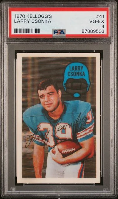 1970 Kellogg's Larry Csonka #41 card image