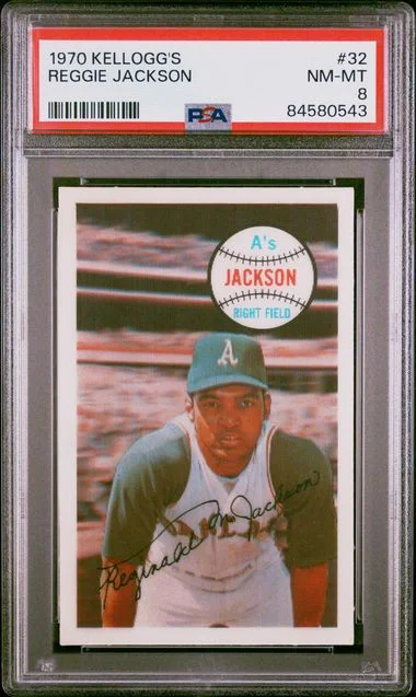 1970 Kellogg's Reggie Jackson #32 card image