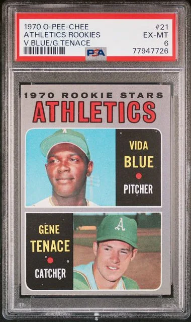 1970 O-Pee-Chee Athletics Rookies #21 card image