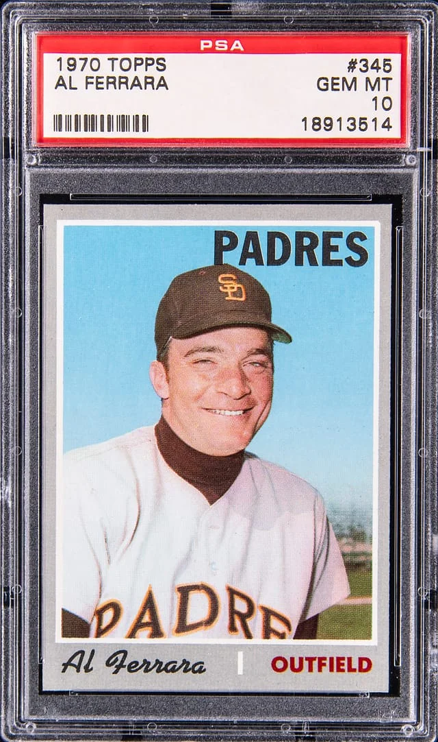 1970 Topps Al Ferrara #345 card image