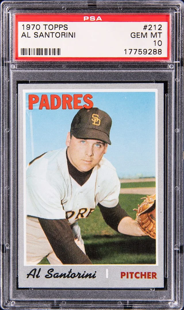 1970 Topps Al Santorini #212 card image