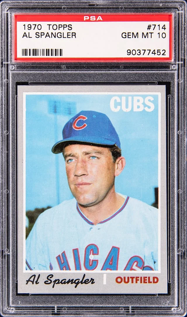 1970 Topps Al Spangler #714 card image