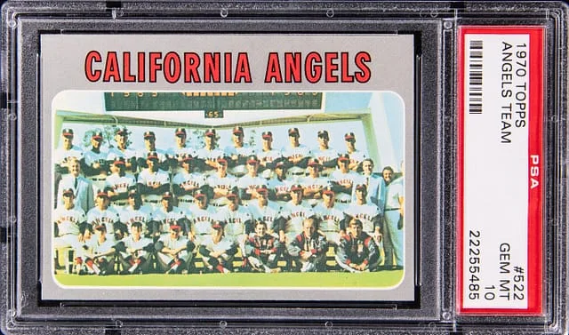 1970 Topps Angels Team #522 card image