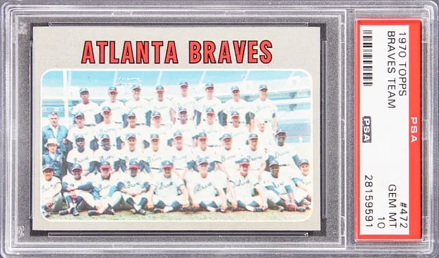 1970 Topps Atlanta Braves Team #472 card image