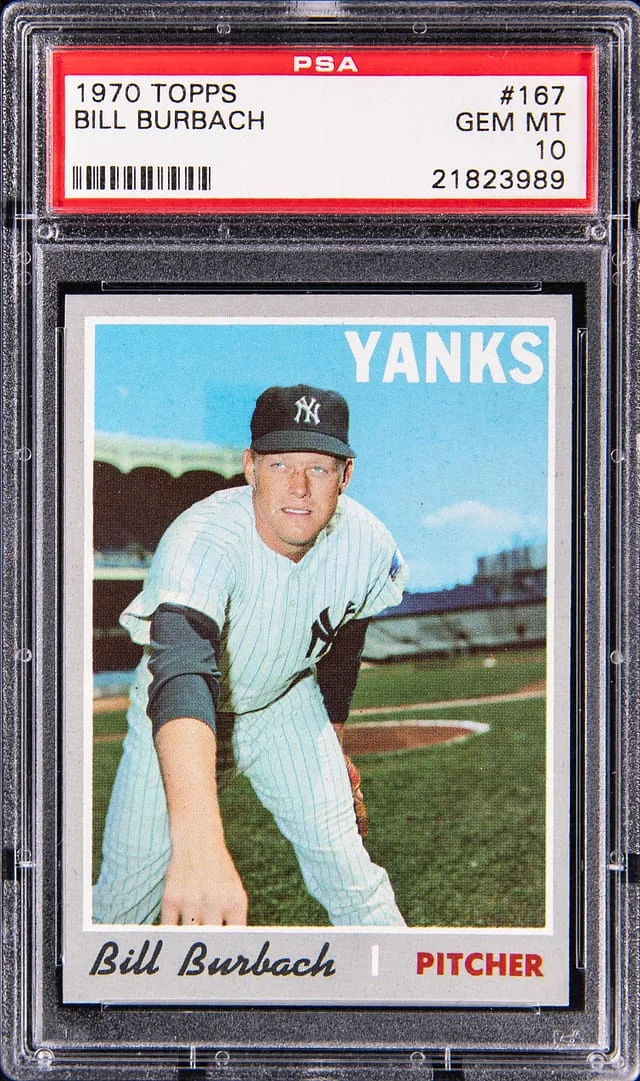 1970 Topps Bill Burbach #167 card image