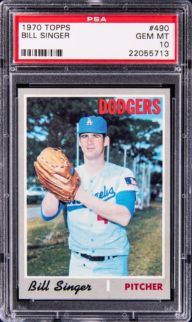1970 Topps Bill Singer #490 card image