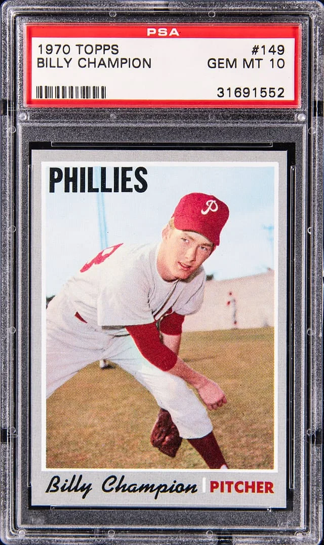 1970 Topps Billy Champion #149 card image