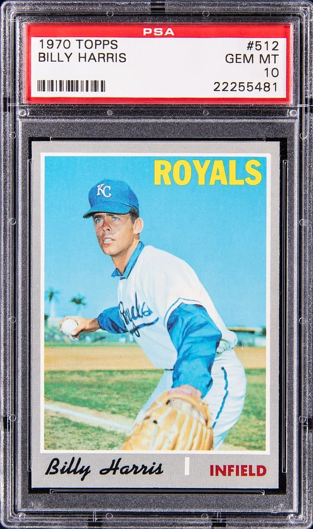 1970 Topps Billy Harris #512 card image