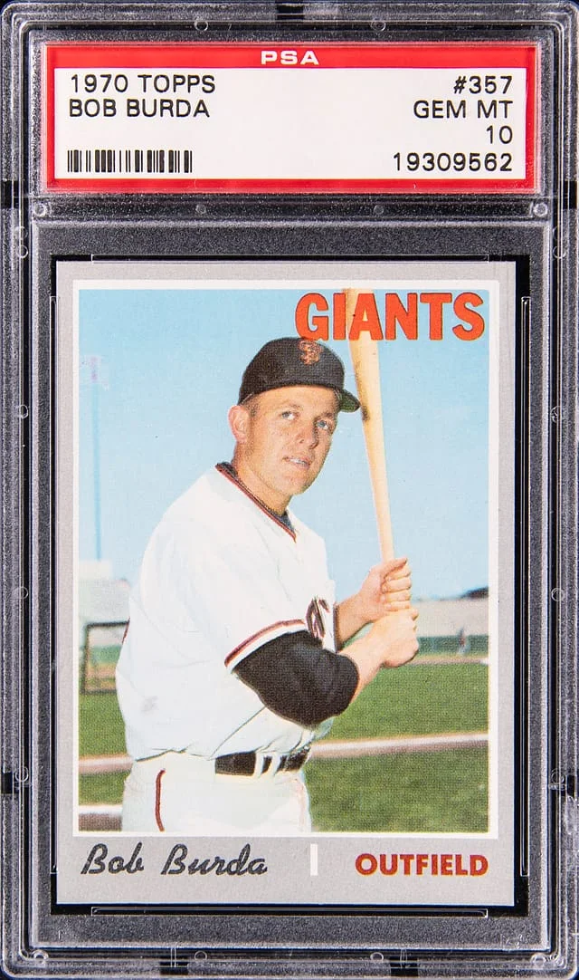 1970 Topps Bob Burda #357 card image