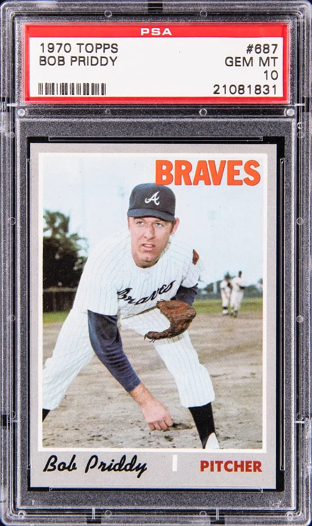 1970 Topps Bob Priddy #687 card image
