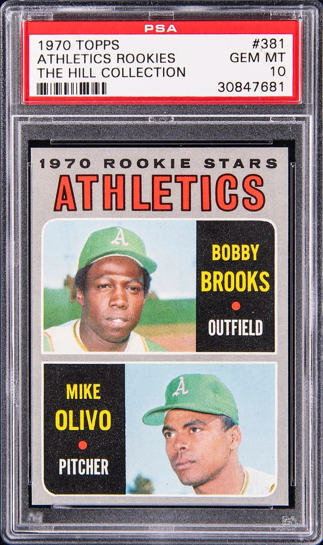1970 Topps Bobby Brooks/Mike Olivo #381 card image