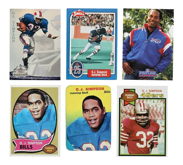 1970 Topps Cards - O.J. Simpson Estate #90, 1970 Topps Glossy #22 card image