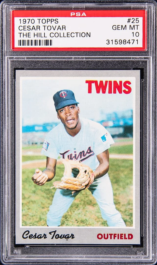 1970 Topps Cesar Tovar - Ex-The Hill Collection #25 card image
