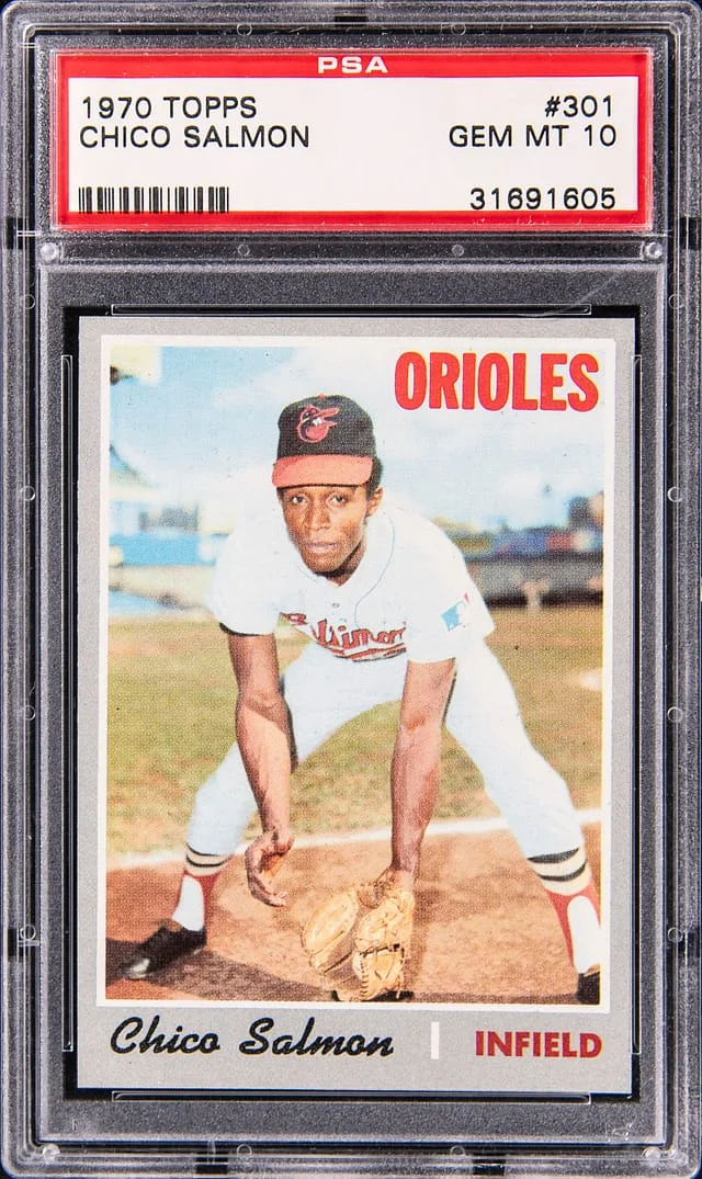 1970 Topps Chico Salmon #301 card image