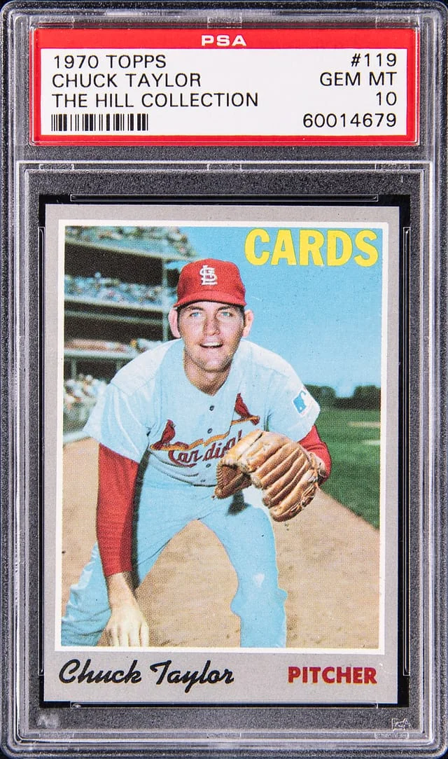 1970 Topps Chuck Taylor - Ex-The Hill Collection #119 card image