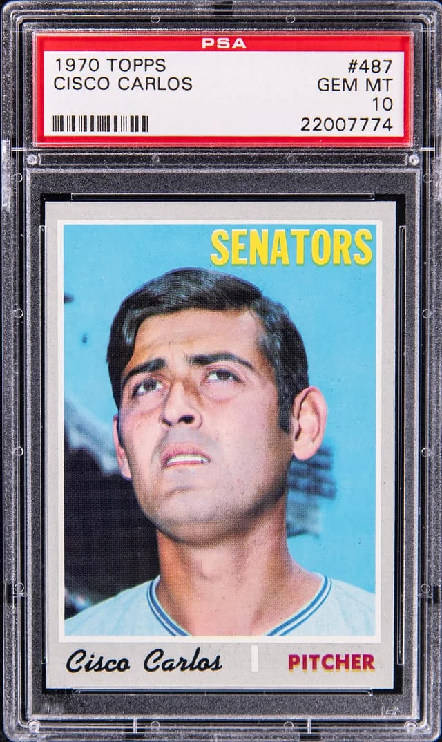 1970 Topps Cisco Carlos #487 card image