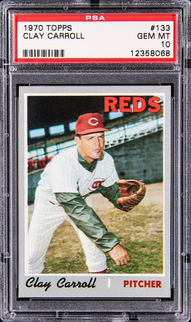 1970 Topps Clay Carroll #133 card image