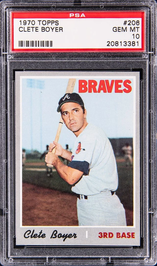 1970 Topps Clete Boyer #206 card image