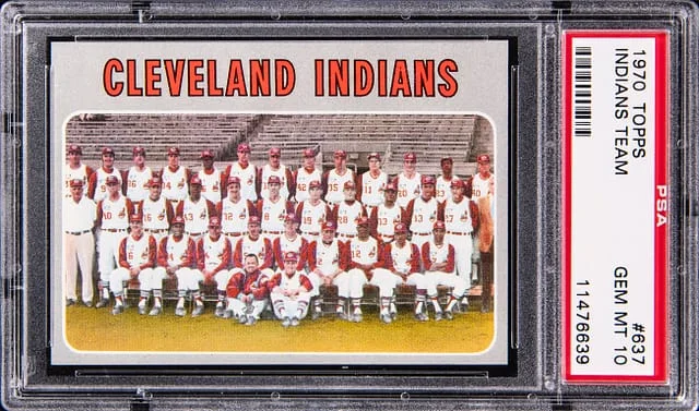 1970 Topps Cleveland Indians #637 card image