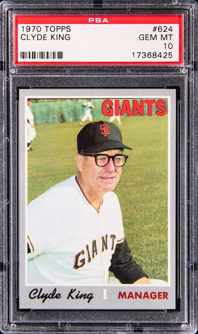 1970 Topps Clyde King #624 card image