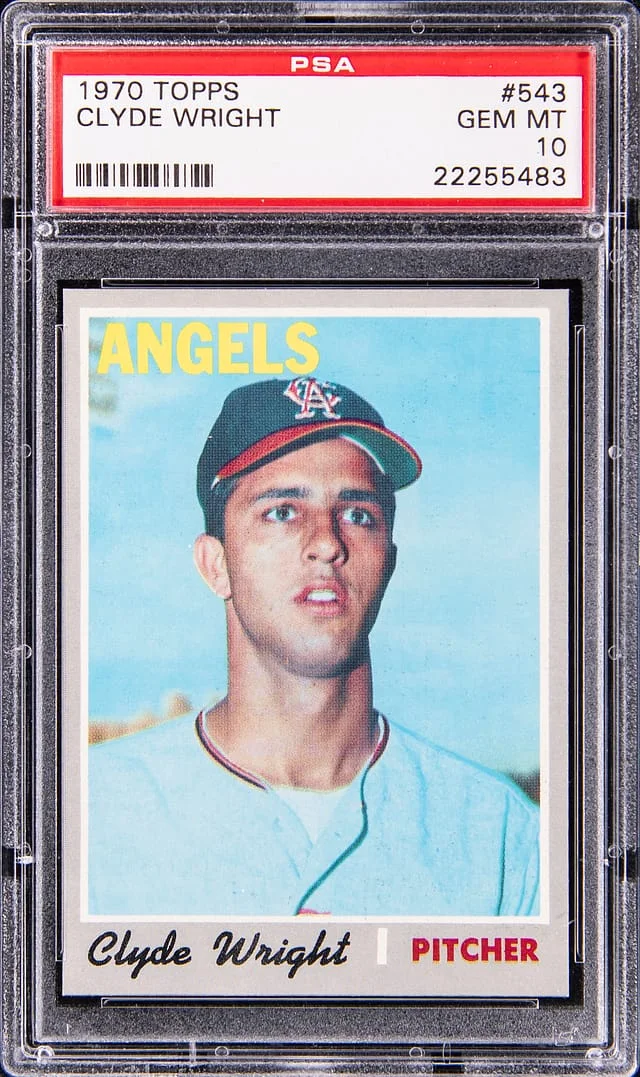 1970 Topps Clyde Wright #543 card image