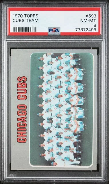 1970 Topps Cubs Team #593 card image