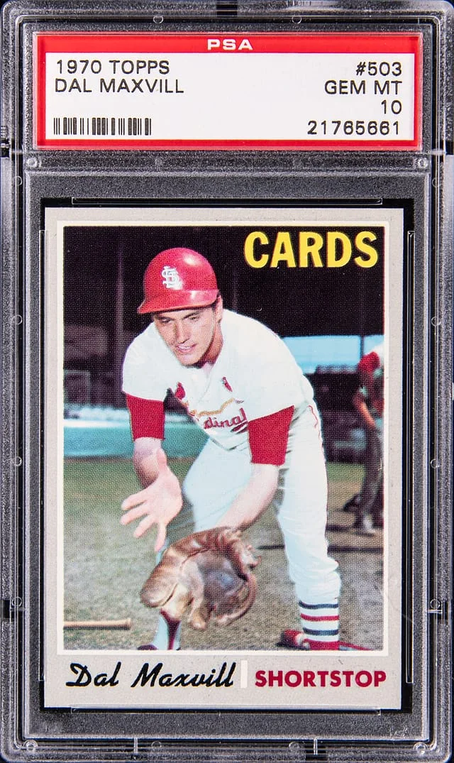 1970 Topps Dal Maxvill #503 card image