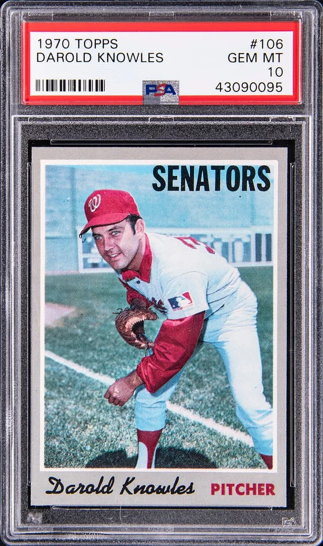 1970 Topps Darold Knowles #106 card image