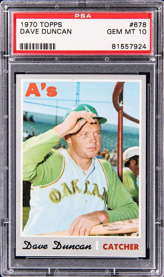 1970 Topps Dave Duncan #678 card image