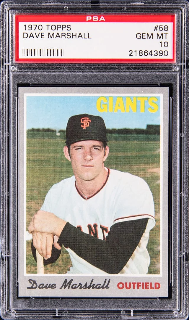 1970 Topps Dave Marshall #58 card image