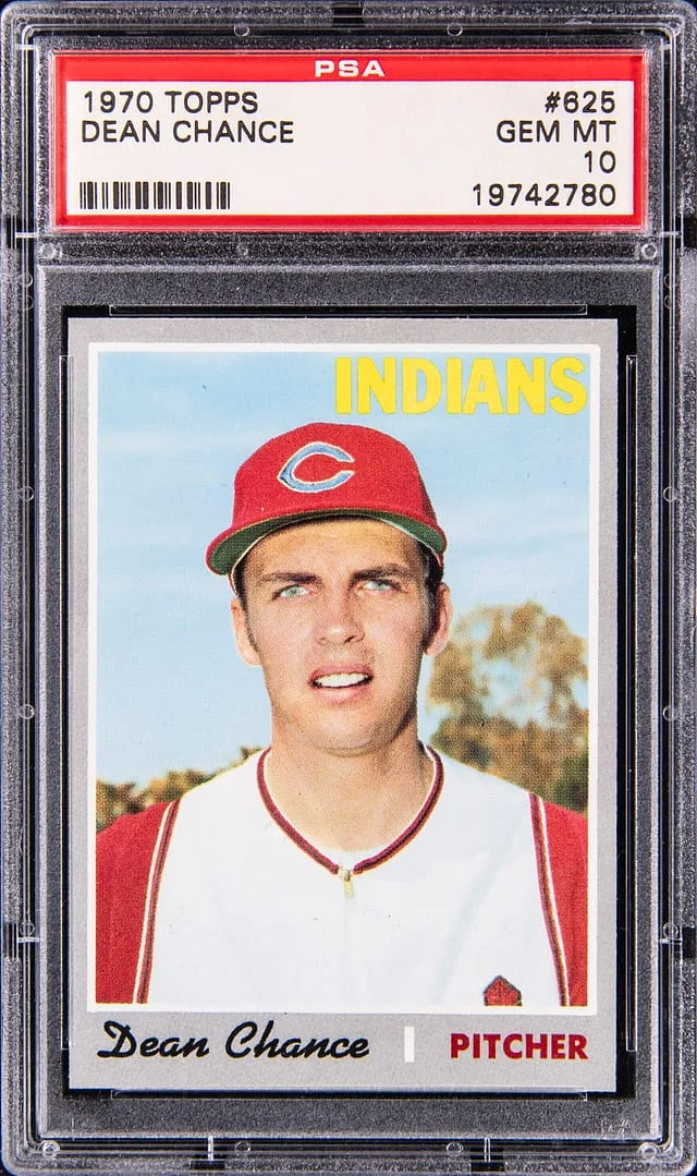 1970 Topps Dean Chance #625 card image