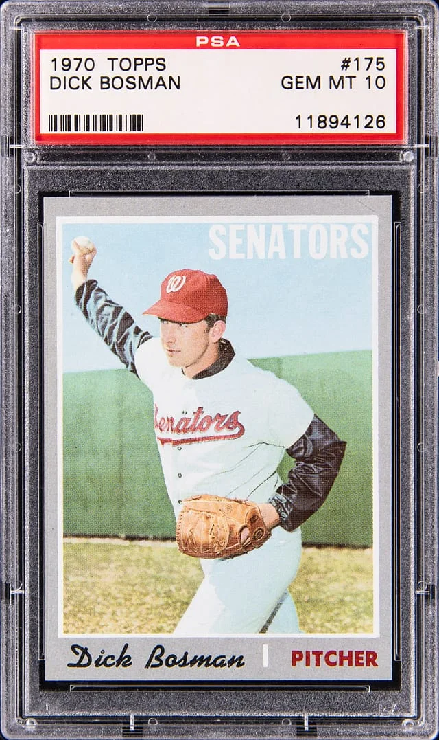 1970 Topps Dick Bosman #175 card image