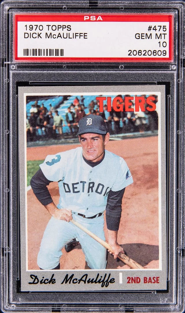 1970 Topps Dick McAuliffe #475 card image