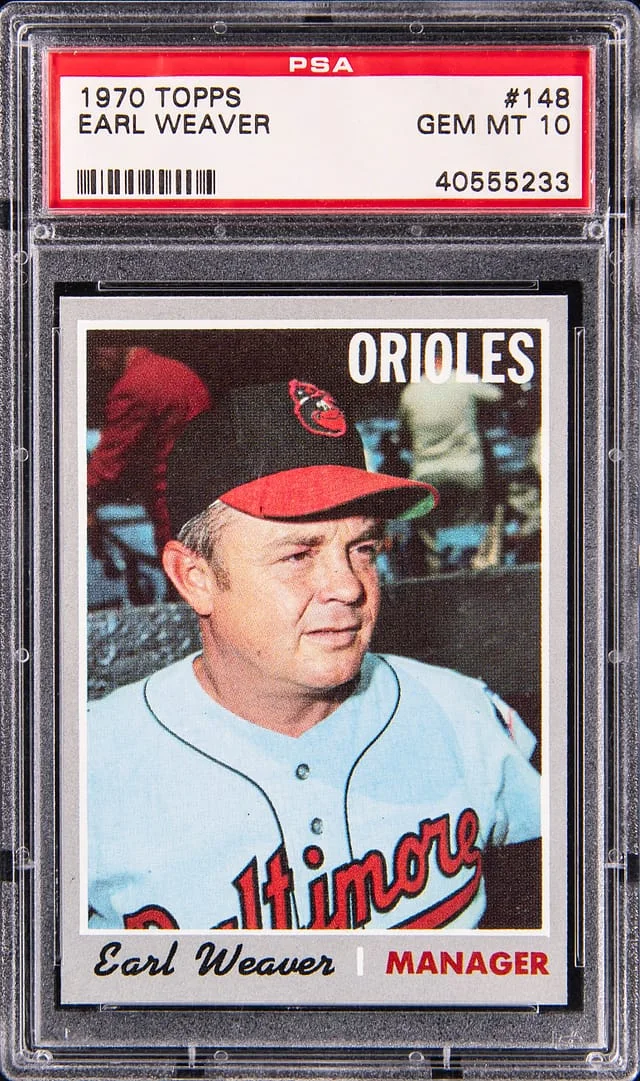 1970 Topps Earl Weaver #148 card image