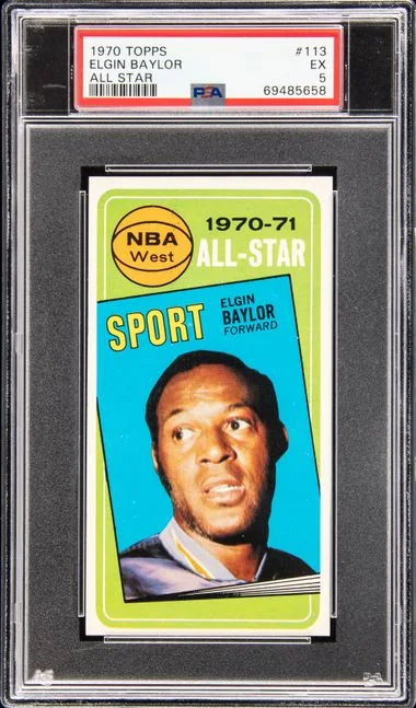 1970 Topps Elgin Baylor All Star #113 card image