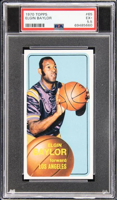 1970 Topps Elgin Baylor #65 card image