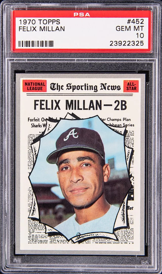 1970 Topps Felix Millan #452 card image
