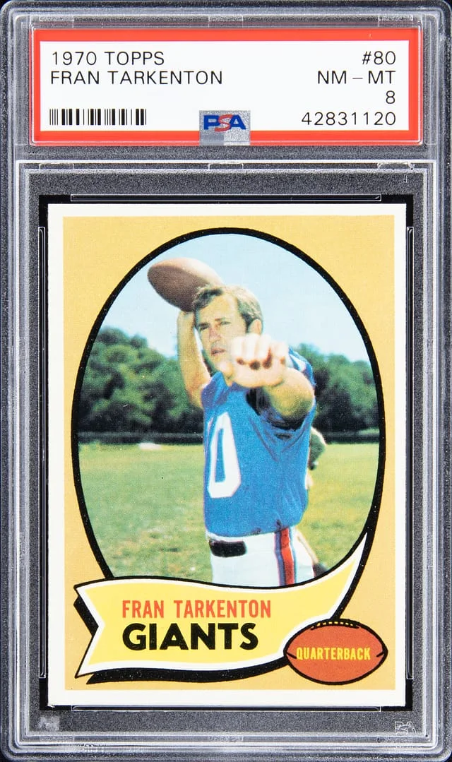 1970 Topps Fran Tarkenton #80 card image