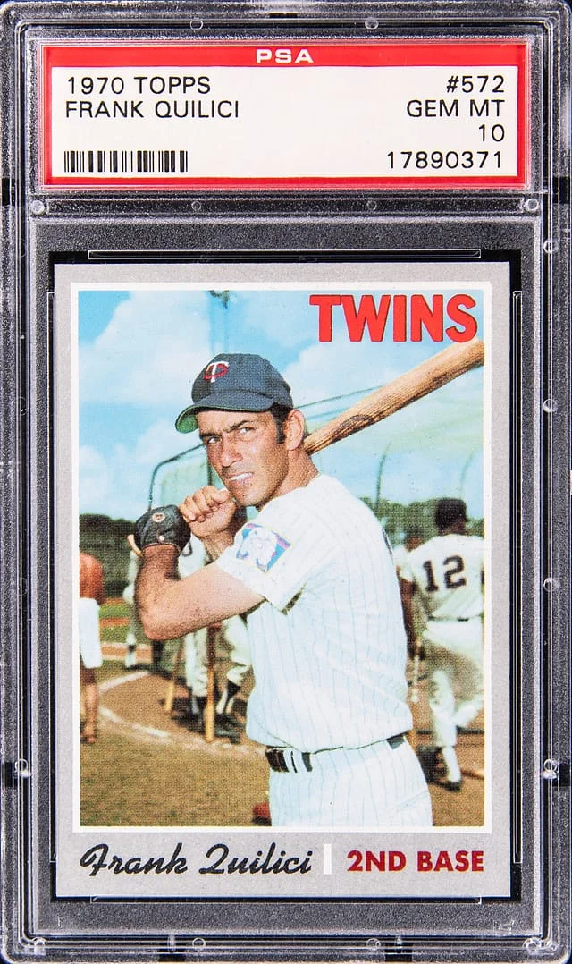 1970 Topps Frank Quilici #572 card image