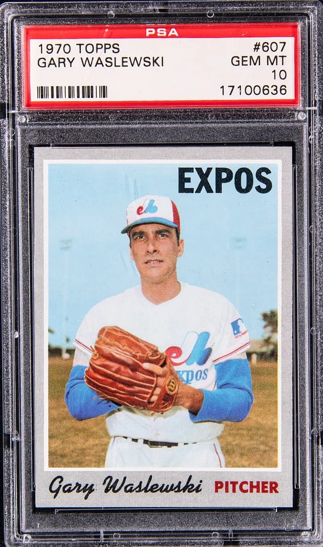 1970 Topps Gary Waslewski #607 card image