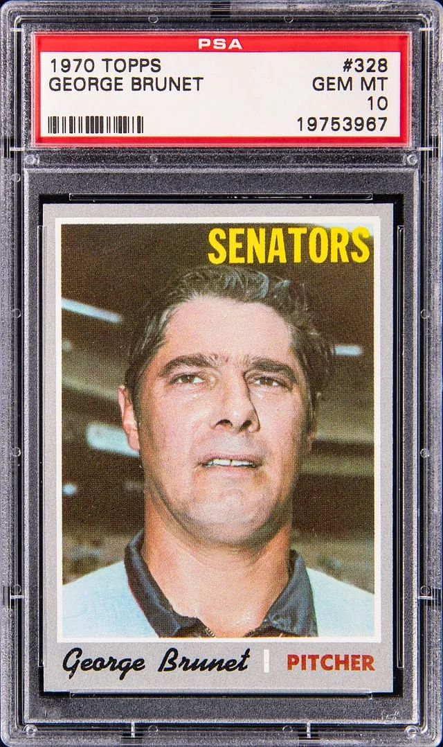 1970 Topps George Brunet #328 card image