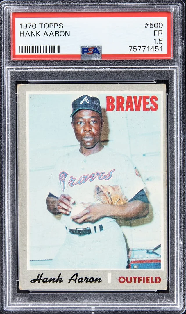 1970 Topps Hank Aaron #500 card image