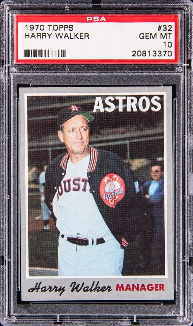 1970 Topps Harry Walker #32 card image