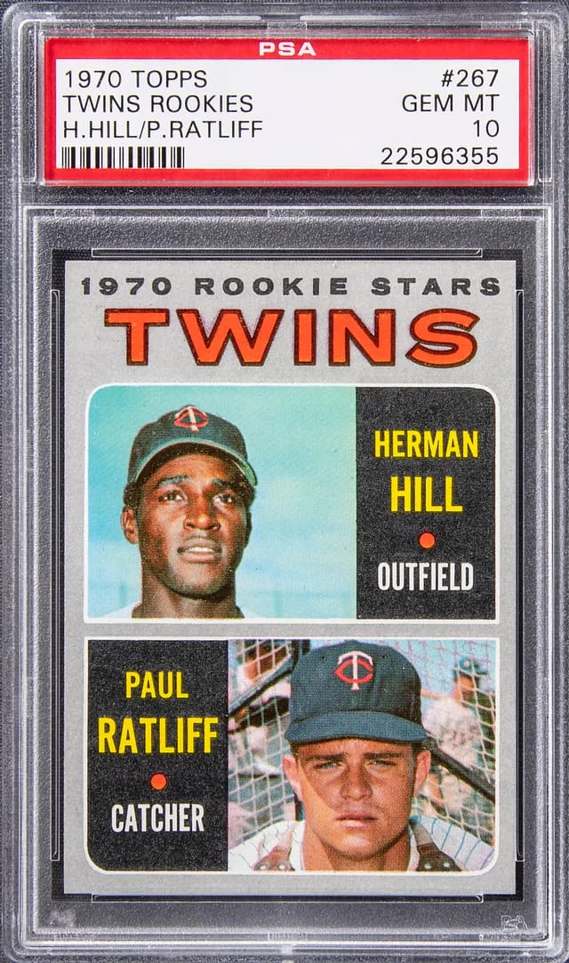 1970 Topps Herman Hill/Paul Ratliff #267 card image